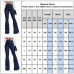 ️Women High Waist Denim Jeans Stretch Bell Bottom Pants Flare Wide Leg Trousers