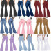 Bell Bottom Jeans for Women High Waisted Ripped Flared Denim Pants Slim Trousers