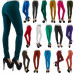 Skinny Womens Jeans Stretchy Jeggings Ladies New Fit Coloured Trousers Size 8 26