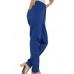 Straight Leg Jean Coloured Ladies Summer Pant Elasticated Waist Stretch  421