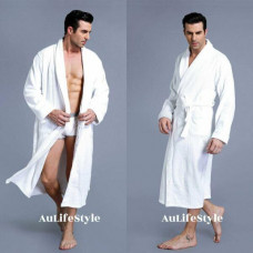 LUXURY 2XL 100% COTTON TERRY TOWELLING BATH ROBE MEN WOMEN GOWN Gift 122CM Long