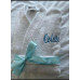 Personalised Unisex White Towelling Bath Robe/Dressing Gown/House Coat