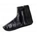 Men's Women Halal Khuf Genuine Black Sheep Leather  Socks With Fleecelining