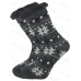 Mens Thermal Socks 4.7 Tog Fleece Sherpa Lining Slipper Gripper Bed 6-11 Socks