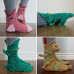 Christmas Knit Crocodile Socks Animal Socking Unisex Novelty Winter Warm Gift