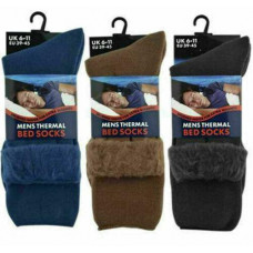 Bed Socks Men Lounge Socks Thick Warm Winter Cosy Feet Brushed Thermal Fleece 