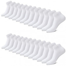 3-12 Pairs Mens Plain Solid Cotton Sports Ankle Athletic Socks Low Cut Size 9-13