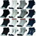 Mens 3-12 Pairs Cotton Sports Comfort Ankle/Quarter Crew Low Cut Socks Size 9-13