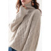 Autumn and Winter High Collar Cashmere Sweater Women's Base Wool Sweater