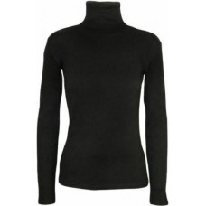 LADIES LONG SLEEVE POLO NECK ROLL NECK TOP WOMENS TURTLE NECK PLAIN JUMPER 8-26