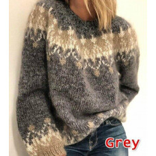 Women's Ladies Winter Knitted Warm Jumpers Pullover Tops Baggy Sweater Plus Size