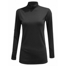 Ladies Womens Polo Neck Roll Neck Turtle Neck Plain Jumper Top Long Sleeve 8-26