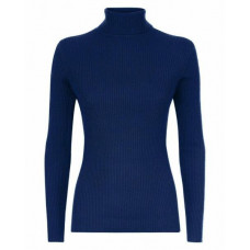 Women Ribbed Polo Neck Turtle High Neck Top Ladies Long Sleeve ribbed Jumper Top